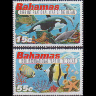 BAHAMAS 1998 - Scott# 926-7 Intl.Ocean Year Set Of 2 MNH - Bahamas (1973-...)