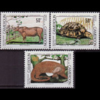 CAMEROUN 1981 - Scott# 691-3 Endang.Species Set Of 3 MNH - Cameroon (1960-...)