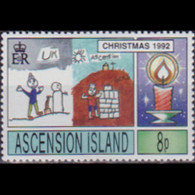 ASCENSION 1992 - Scott# 549 Christmas 8p MNH - Ascension (Ile De L')