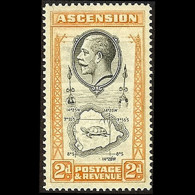 ASCENSION 1934 - Scott# 26 Map 2p LH - Ascensione