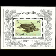ANGUILLA 1983 - Scott# 541 S/S WWF-Turtles MNH - Anguilla (1968-...)