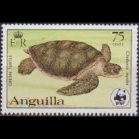 ANGUILLA 1983 - Scott# 539 WWF-Green Turtle 75c MNH - Anguilla (1968-...)