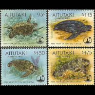 AITUTAKI 1995 - Scott# 513-6 Sea Turtles Year Set Of 4 MNH - Aitutaki