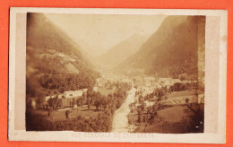 31177 / CDV CAUTERETS 65-Hautes Pyrenees Vue Generale  Vallée Photo XIXe ● Photographie  - Ancianas (antes De 1900)