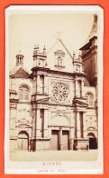 31158 / Photo XIXe DIEPPE 76-Seine Maritime Porte Laterale Eglise SAINT-REMY St ● Photographie 1880s - Ancianas (antes De 1900)