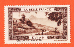 31037 / EVIAN 74-Haute Savoie (3) Pub Chocolat KWATTA Vignette Collection LA BELLE FRANCE HELIO-VAUGIRARD Erinnophilie - Toerisme (Vignetten)