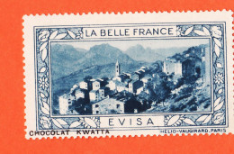 31028 / EVISA 20-Corse (1) Pub Chocolat KWATTA Vignette Collection LA BELLE FRANCE HELIO-VAUGIRARD Erinnophilie - Toerisme (Vignetten)