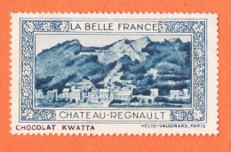 31041 / CHATEAU-REGNAULT 08-Ardennes Pub Chocolat KWATTA Vignette Collection BELLE FRANCE HELIO-VAUGIRARD Erinnophilie - Tourism (Labels)