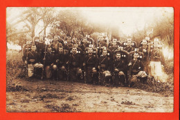 31490 / Carte Photo Groupe De Soldats Zouaves ? Equipement Complet De Combat Fusil Barda Sac à Dos Guerre 1914-18 - Regimientos