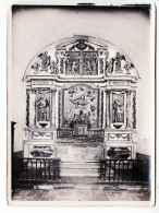 31318 / Rare Eglise SAINT-GEMME Pres MONTFORT St 32-Gers Retacle En Bois Doré 1920s Photographie 14x19 CHAUVELET Auch - Orte