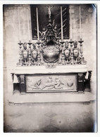 31317 / Rare CONDOM 32-Gers Autel Noir Cathedrale 1920s Photographie 17,5x13 Cm J. CHAUVELET Auch - Plaatsen