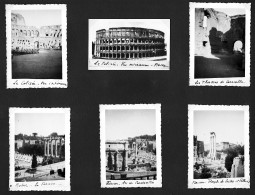 31322 / 6 Photo ROME ROMA COLISEE Thermes CARACALLA Forum Arc CONSTANTIN Temple CASTOR POLLUX Souvenir Croisière 1925s  - Lieux