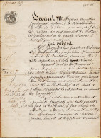 31288 / CHATEAU-PONSAC 7 Février 1853 ACTE VENTE NOTAIRE JOURDANEAU DEFENIEUX De VAUBOURDOLLE Proprietaire LA BARLOTIER - Manuskripte