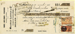 31269 / Moto-Pompes Tuyauterie LEDOUX Quai Wilson Bordeaux Lettre Change à BESSE CABROL Allée Chartres Timbre Fiscal - Bills Of Exchange