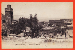 31250 / TAZA Maroc Oriental Place Du MARCHE 1900s Photo GEISER 50 Alger - Autres & Non Classés