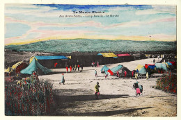 31236 / Peu Commun CPA Aquarellée Véritable Maroc Illustré Aux AVANT-POSTES Camp Bataille Le MARCHE -SCHMITT Rabat - Sonstige & Ohne Zuordnung