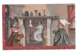 GUIGNOL DU GYMNASE - Lyon 30 Quai Saint-Antoine - FAUST Acte 1er, 1er Tableau Scène III - MARIONNETTES - Giochi, Giocattoli