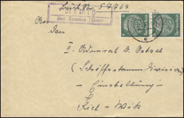 Landpost-Stempel Nemitz über CAMMIN (POMMERN) 8.2.1937 Auf Brief - Cartas & Documentos