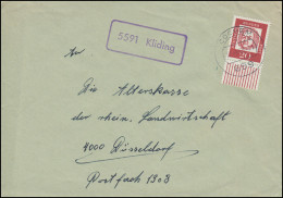 Landpost-Stempel 5591 Kliding Auf Brief COCHEM 17.7.1963 - Sonstige & Ohne Zuordnung