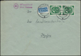 Landpost-Stempel Winseldorf über ITZEHOE 15.8.1952 Auf Brief Mit Notopfermarke - Andere & Zonder Classificatie