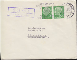 Landpost-Stempel Stirpe über LIPPSTADT 1958 Auf Brief Nach Würzburg - Other & Unclassified