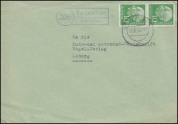 Landpost-Stempel Bommelsen über WALSRODE 20.8.1958 Auf Brief Nach Coburg - Autres & Non Classés
