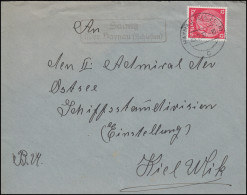 Landpost-Stempel Samitz über HAYNAU (SCHLESIEN) 23.2.1937 Auf Brief Nach Kiel - Brieven En Documenten