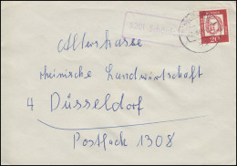 Landpost-Stempel 5201 Schönfeld Auf Brief SIEGBURG 12.8.1963 - Autres & Non Classés