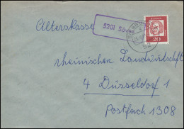 Landpost-Stempel 5201 Söven Auf Brief SIEGBURG 23.8.1963 - Autres & Non Classés