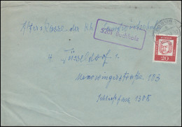 Landpost-Stempel 5201 Buchholz Auf Brief SIEGBURG 15.8.1963 - Otros & Sin Clasificación