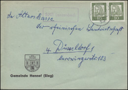 Landpost-Stempel 5201 Lanzenbach Auf Brief SIEGBURG 16.8.1963 - Sonstige & Ohne Zuordnung