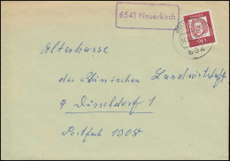 Landpost-Stempel 6541 Neuerkirch Auf Brief SIMMERN 14.12.1963 Nach Düsseldorf - Autres & Non Classés