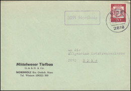 Landpost-Stempel 3091 Nordholz Auf Brief VERDEN 11.12.1963 - Other & Unclassified