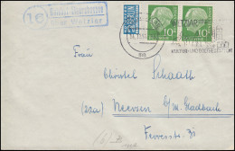 Landpost-Stempel Waldhof-Elgershausen über WTZLAR 14.11.1954 Auf Brief - Autres & Non Classés