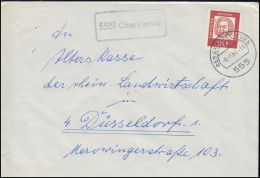 Landpost-Stempel 5551 Oberkleinich Auf Brief BERNKASTEL-KUES 8.5.1963 - Andere & Zonder Classificatie