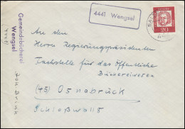 Landpost-Stempel 4441 Wengsel Auf Brief SALZBERGEN 25.11.1963 - Otros & Sin Clasificación