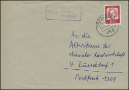 Landpost-Stempel 5531 Oberstadtfeld Auf Brief GEROLSTEIN 16.11.1963 - Autres & Non Classés