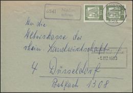 Landpost-Stempel 6441 Niederellenbach Auf Briefdrucksache BEBRA 29.4.1963 - Andere & Zonder Classificatie