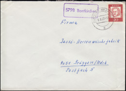 Landpost-Stempel 5798 Bontkirchen Auf Brief HOPPECKE (KR BRILON) 9.8.1963 - Autres & Non Classés