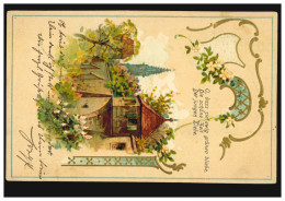 Prägekarte Stadtmauer Kirche Und Pflanzen, SPANDAU 14.12.1902 Nach GLOGAU 14.12. - Non Classificati