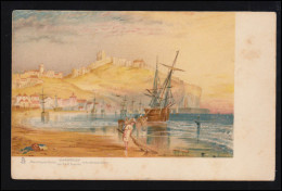 Künstler-AK J.M.W. Turner: Scarborough - Stadt Mit Hafen, Tuck-Karte Ungebraucht - Non Classificati