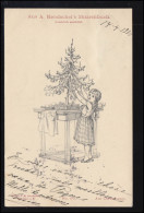 Künstler-AK Aus A. Hendschel's Skizzenbuch: Der Weihnachtsbaum, DRESDEN 14.4.00 - Sin Clasificación