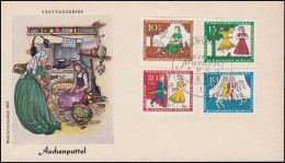 266-269 Wofa Aschenputtel 1965 - Satz Auf Einem Schmuck-FDC ESSt BERLIN - Covers & Documents