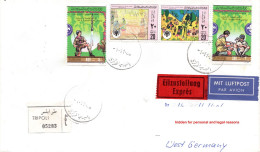 LIBYA 1.11.1986; Lettre Spécial Recommander Expres ! Lot 60009 - Libyen