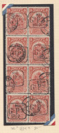 Haiti 1902 President Sam Issue, Overprinted, 2 Blocks, Used (2-197) - Haiti