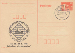 DDR P 86II Schachländerkampf DDR-BRD Portsdam 1988, POTSDAM 21.9.88 - Sonstige & Ohne Zuordnung