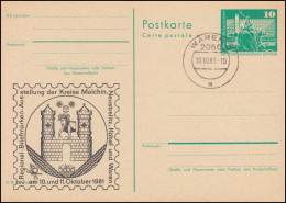 DDR P 79 Briefmarkenausstellung Waren 1981, WAREN 10.10.1981 - Autres & Non Classés