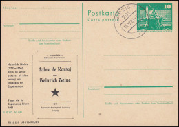 DDR P 79 ESPERANTO Libro De Kantoj Heinrich Heine 1981, LEIPZIG 15.12.81 - Sonstige & Ohne Zuordnung