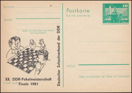 DDR P 79 Pokalmeisterschaft Schach-Finale Rüdersdorf 1981, ** - Other & Unclassified