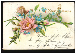 Ansichtskarte Vornamen: Johanna, Blumen, Ortspostkarte WIEN 22.5.1900 - Nombres